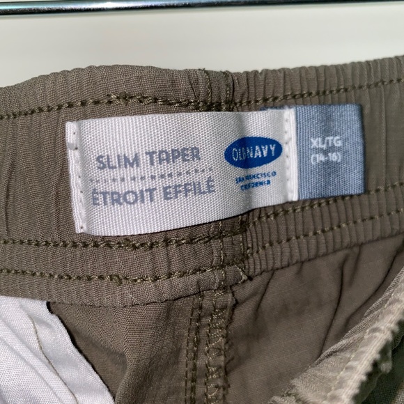 Olive Green Boys Pants - Picture 3 of 5